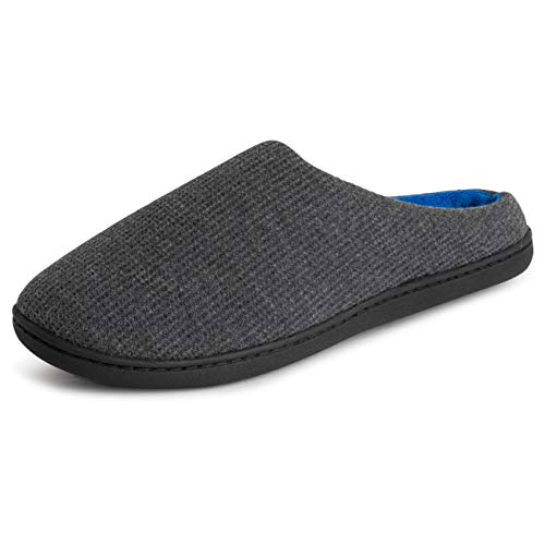 Polar Mujer Espuma De Memoria Acolchado PEnerse Suela De Goma Antideslizante Felpa Invierno Al Aire Libre Interior Zapatillas - Gris/Azul - UK7/EU40 - YC0724