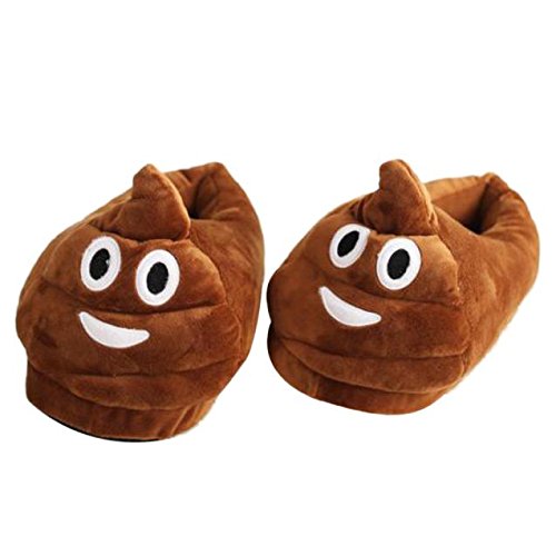 LuckyGirls Plush Slipper Expression Zapatillas de Hombre y Mujer Zapatillas de casa de Invierno