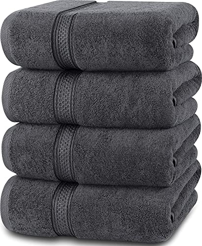 Utopia Towels - Conjunto de Toallas de baño (Paquete de 4, 69 x 137 cm)...